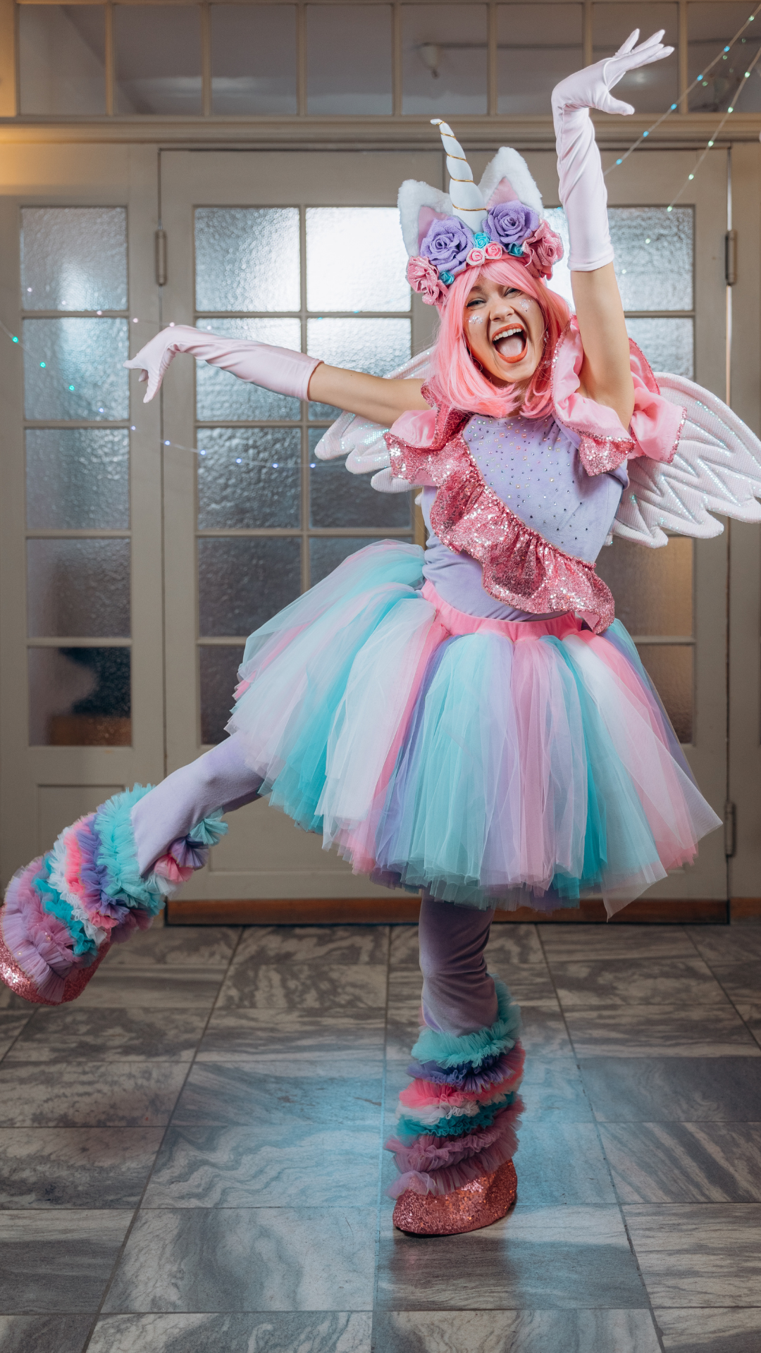 Buche Einhorn für ein Kindergeburtstag.