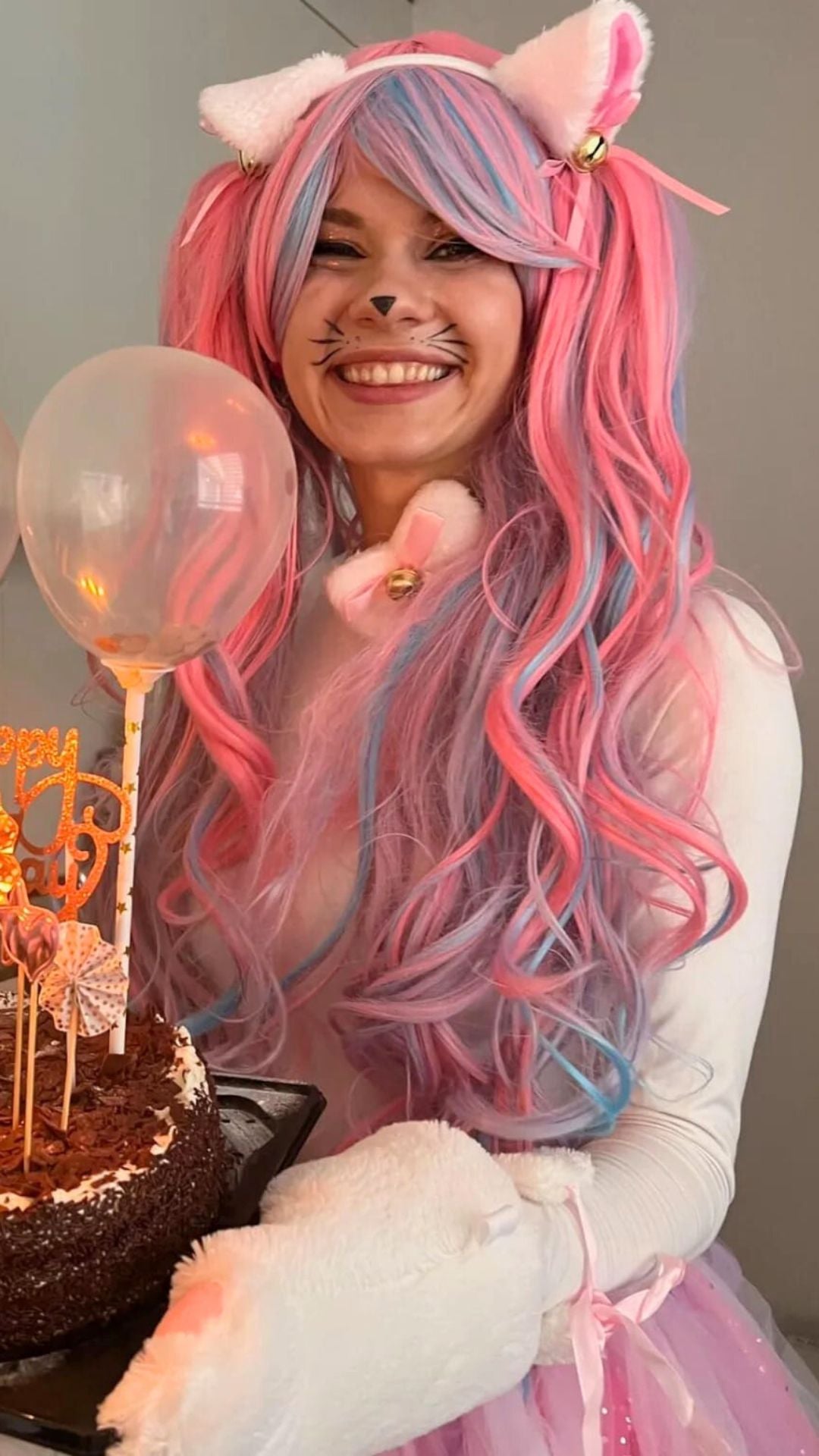 Katze Kindergeburtstag für eine süsse Kinder Party.